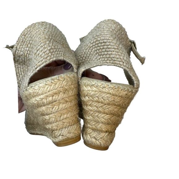 Toni Pons Natural Stone Jute Wedge Heels Size 8 8.5 US 39 EU - Picture 12 of 17